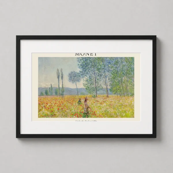 Claude Monet Under the Poplars 1887 Impressionist Landscape Art Print