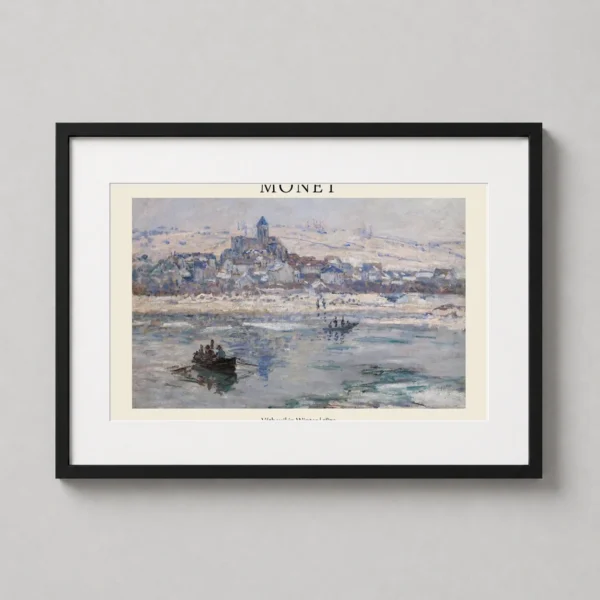Claude Monet Vétheuil in Winter 1879 Impressionist Art Print