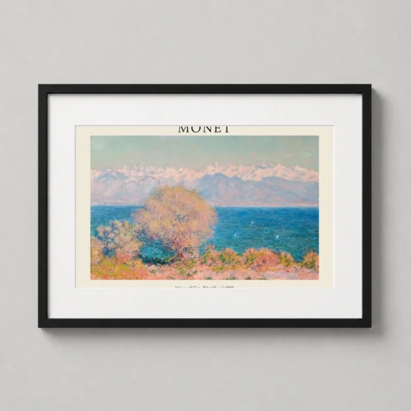 Claude Monet View of Cap d'Antibes 1888 Impressionist Art Print