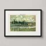 Claude Monet View of Vetheuil 1880 Impressionist Landscape Art Print