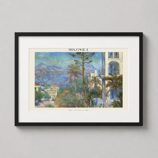 Villas at Bordighera 1884 Claude Monet Impressionist Art Print