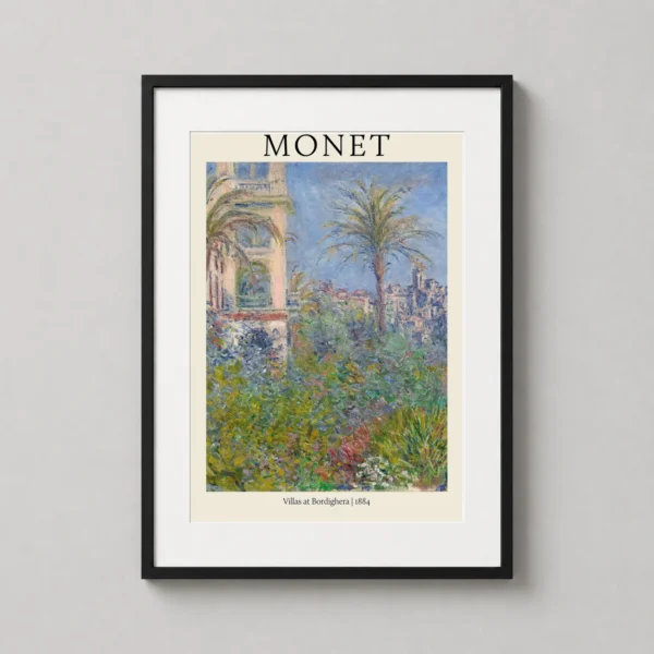 Claude Monet Villas at Bordighera 1884 Impressionist Art Print