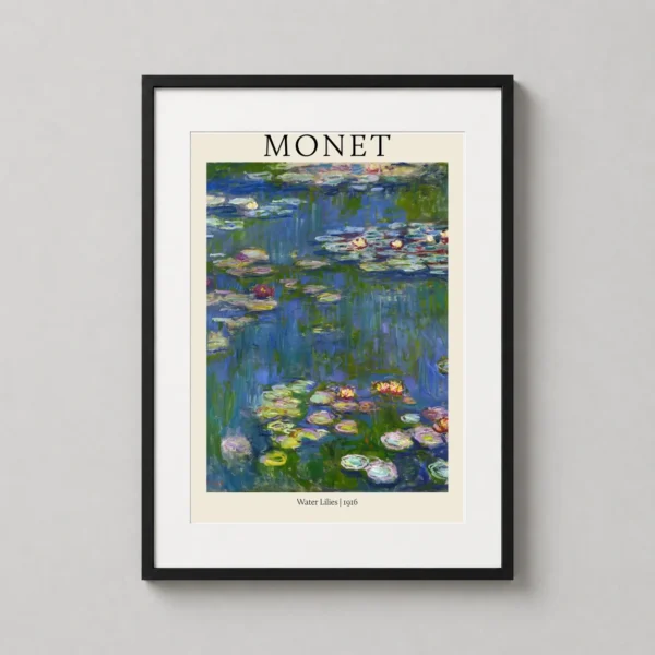 Claude Monet Water Lilies 1916 Impressionist Masterpiece Art Print