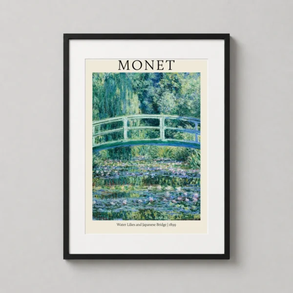Claude Monet Japanese Bridge and Water Lilies 1899 Art Print