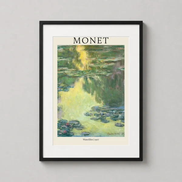 Claude Monet Waterlilies 1907 Nymphéas Impressionist Art Print