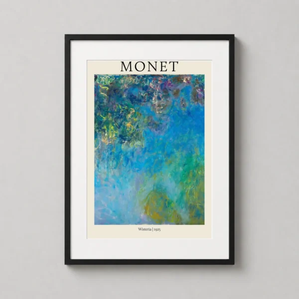 Claude Monet Wisteria 1925 Impressionist Masterpiece Art Print