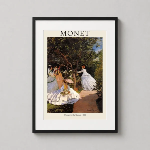 Claude Monet Women in the Garden 1866 Impressionist Art Print