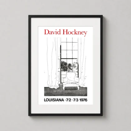 David Hockney Louisiana Exhibition Poster - fine art print from MerchFuse