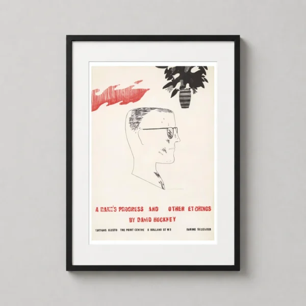 David Hockney A Rake's Progress 1963 Exhibition Pop Art Print