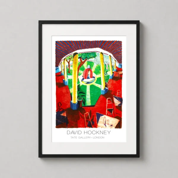 David Hockney Tate Gallery London Exhibition Art Print