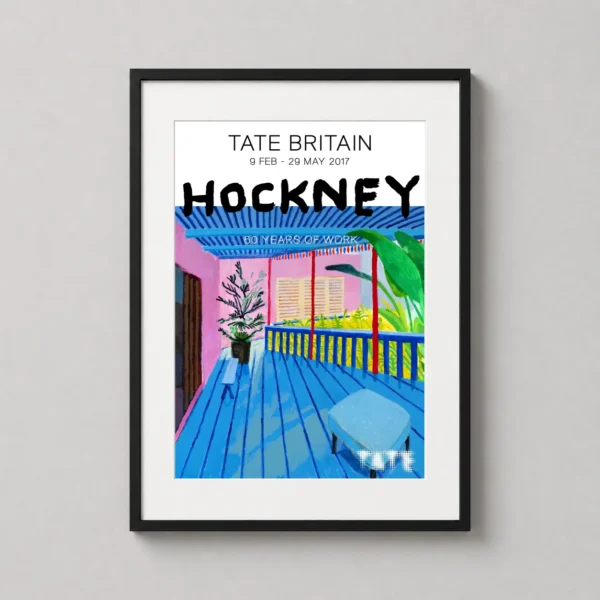 David Hockney Tate Britain 60 Years of Work Exhibition Wall Art Print