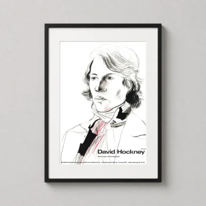 David Hockney Exhibition Poster 1977 - fine art print from MerchFuse