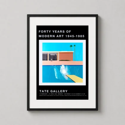 David Hockney A Bigger Splash – Modern Art Exhibition poster for gallery wall display by MerchFuse
