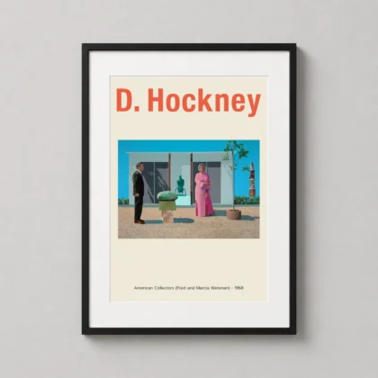 David Hockney American Collectors – 1968 Pop fine art print by MerchFuse