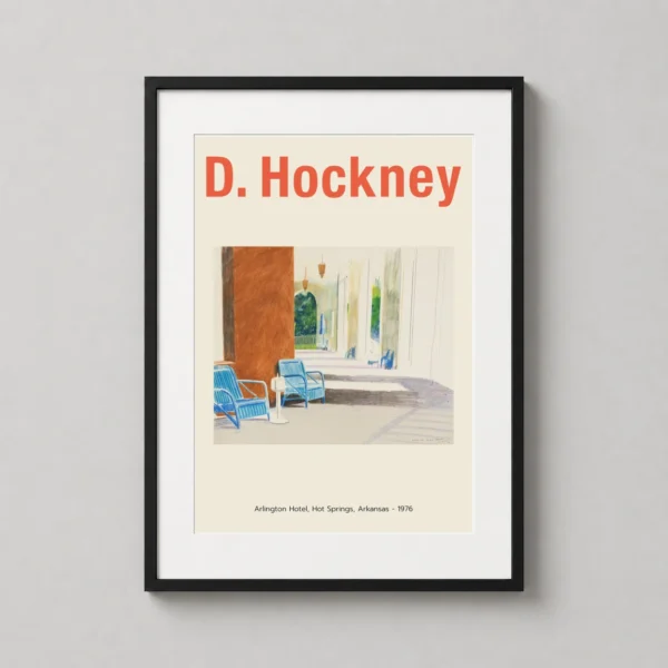 David Hockney Arlington Hotel Hot Springs Arkansas Art Print