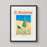 David Hockney Beach Umbrella 1971 Exhibition Art Print