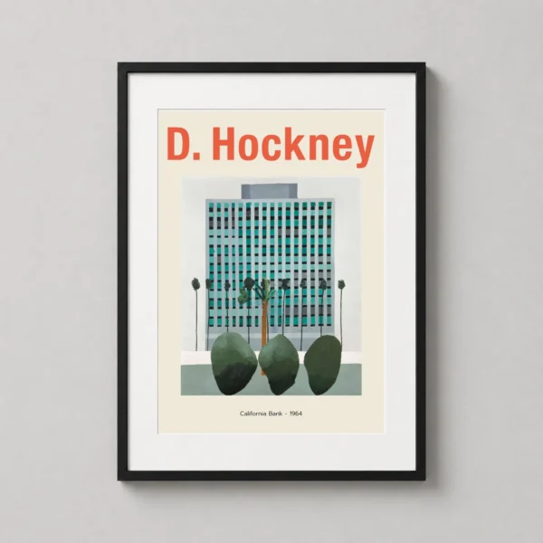 David Hockney California Bank 1964 Modern Architecture Art Print