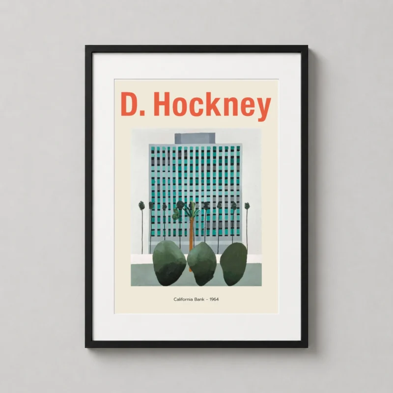 David Hockney California Bank 1964 Modern Architecture Art Print