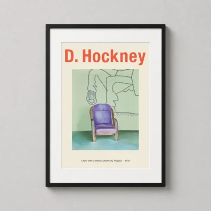 David Hockney Chair Horse Drawn - fine art print from MerchFuse