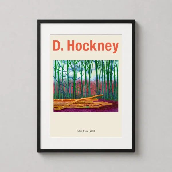 David Hockney Felled Trees 2008 Modern Landscape Art Print