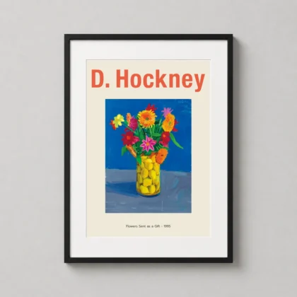 David Hockney Flowers Sent As - fine art print from MerchFuse