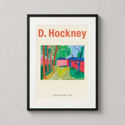 David Hockney Guest House Garden - fine art print from MerchFuse