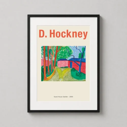 David Hockney Guest House Garden 2000 Abstract Art Print