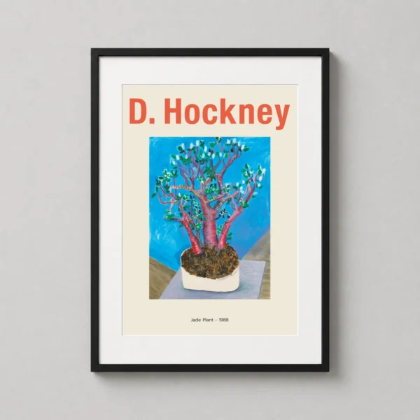 David Hockney Jade Plant 1988 Vibrant Botanical Exhibition Art Print