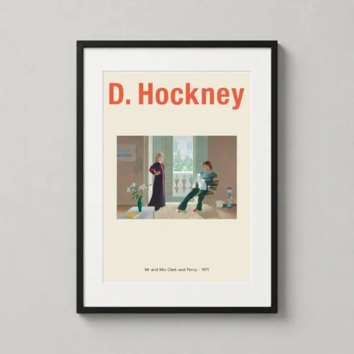 Mr and Mrs Clark and Percy 1971 David Hockney Exhibition Art Print