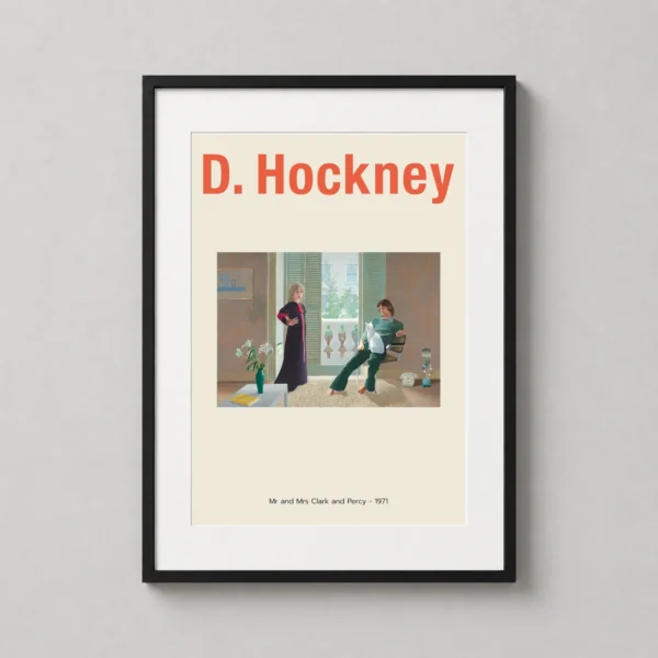Mr and Mrs Clark and Percy 1971 David Hockney Exhibition Art Print