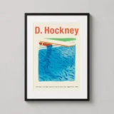 David Hockney Paper Pools 1980 Blue Swimming Pool Wall Art Print
