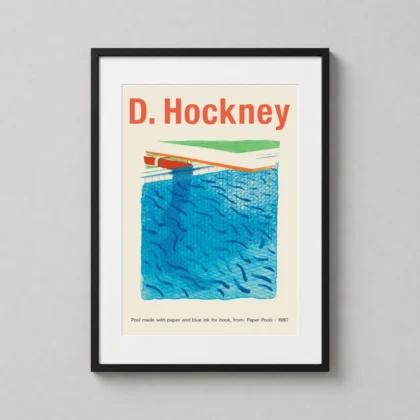 David Hockney Paper Pools 1980 Poster - fine art print from MerchFuse