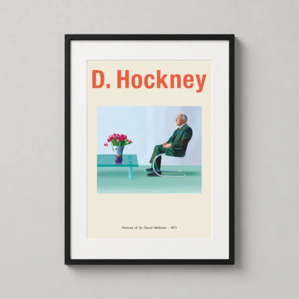 David Hockney Portrait of Sir David Webster 1971 Art Print