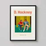 David Hockney The Conversation 1980 Exhibition Art Print