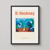 David Hockney The Sea at Malibu, 1988 Modern Art Print