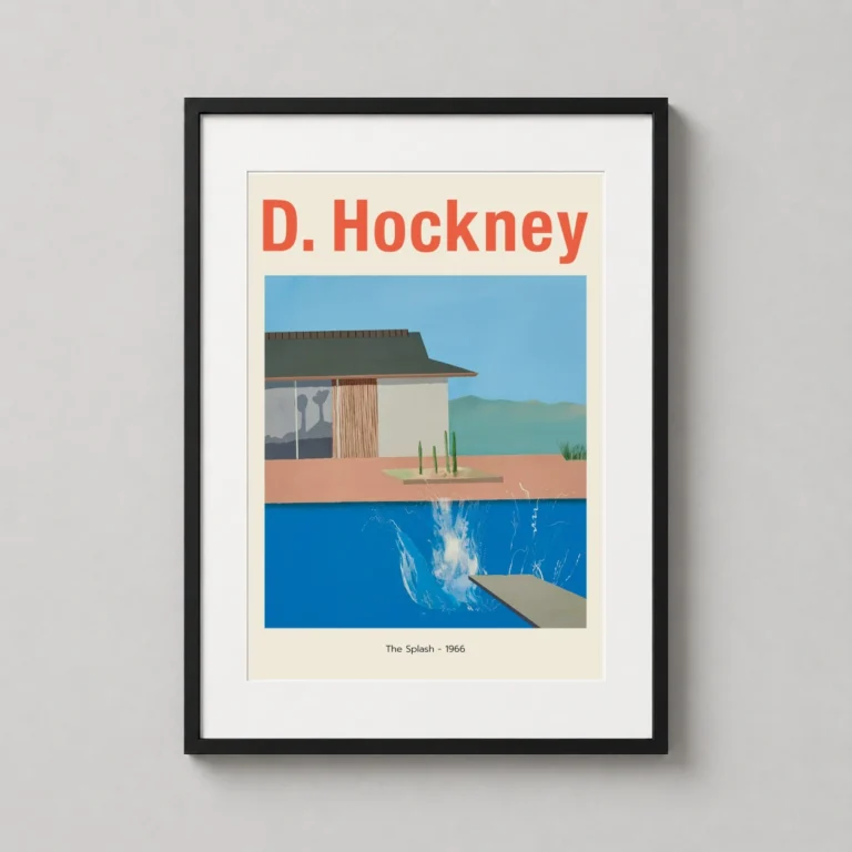 David Hockney The Splash 1966 Poster Print | MerchFuse
