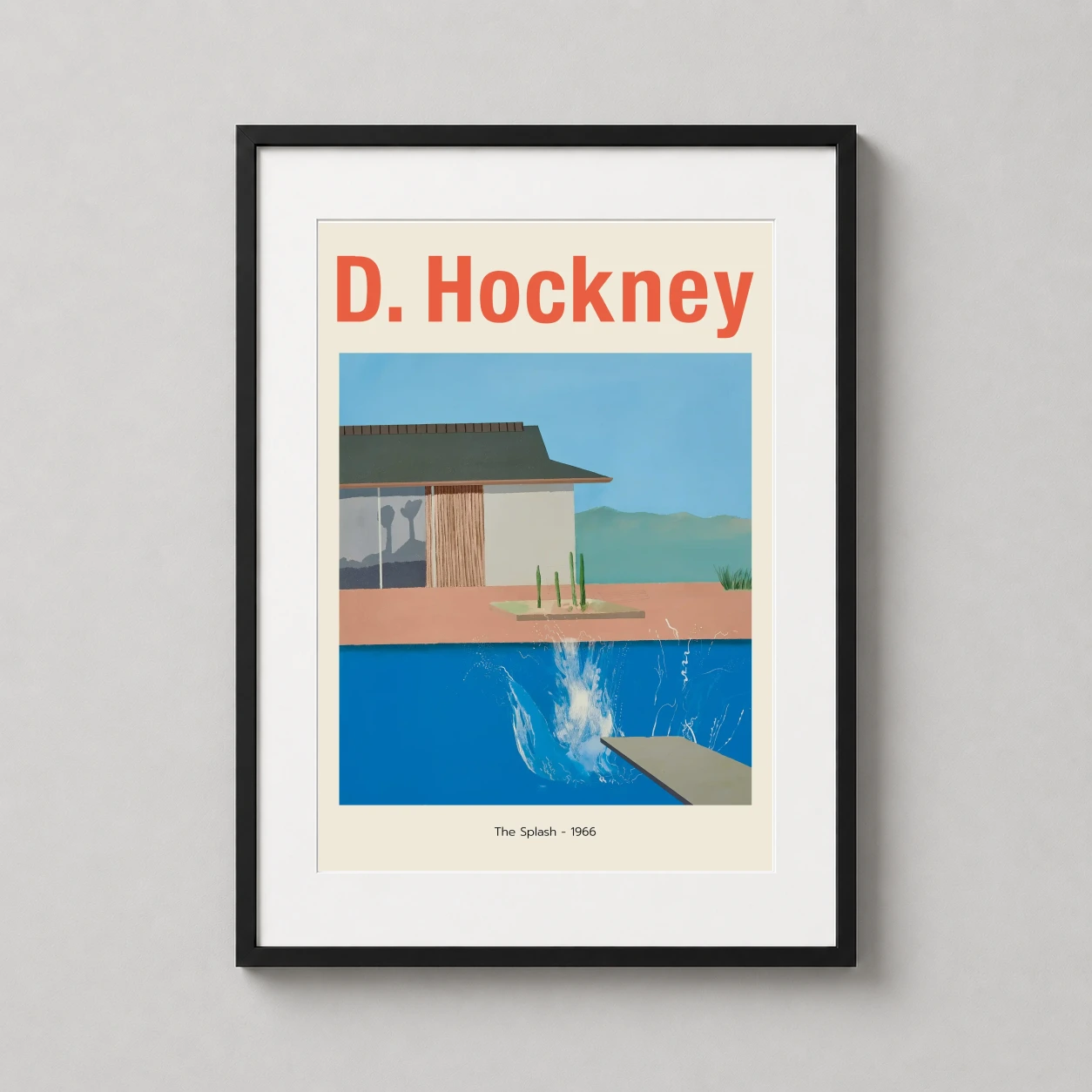 David Hockney The Splash 1966 Poster, Modern | MerchFuse