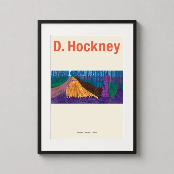 David Hockney Winter Timber 2009, Yorkshire Landscape Art Print