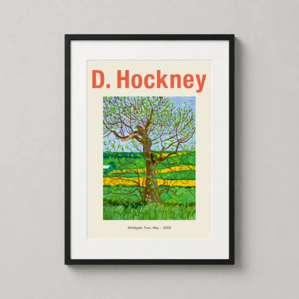 David Hockney Woldgate Tree, Modern Landscape Wall Art Print