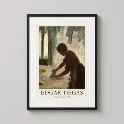 Edgar Degas Woman Ironing – 1873 Impressionist decorative art print for curated interiors by MerchFuse