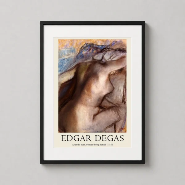 Edgar Degas After the Bath Woman Drying Herself 1886 Art Print