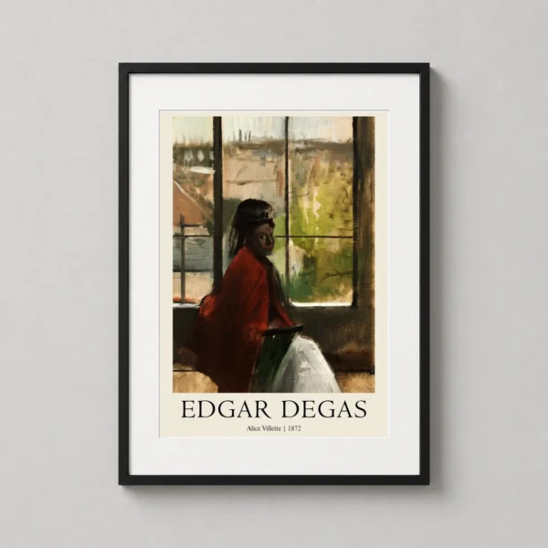Edgar Degas Alice Villette 1872 Impressionist Portrait Art Print