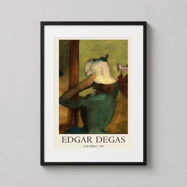 Edgar Degas At the Milliner 1885 Impressionist Art Print