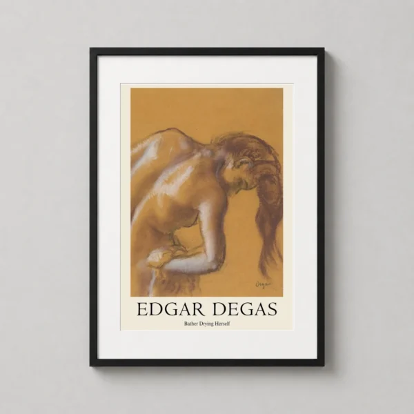 Edgar Degas Bather Drying Herself Classic Impressionist Art Print