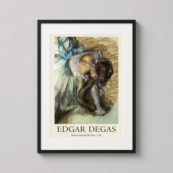 Edgar Degas Dancer Adjusting Her Shoe 1885 Impressionist Art Print