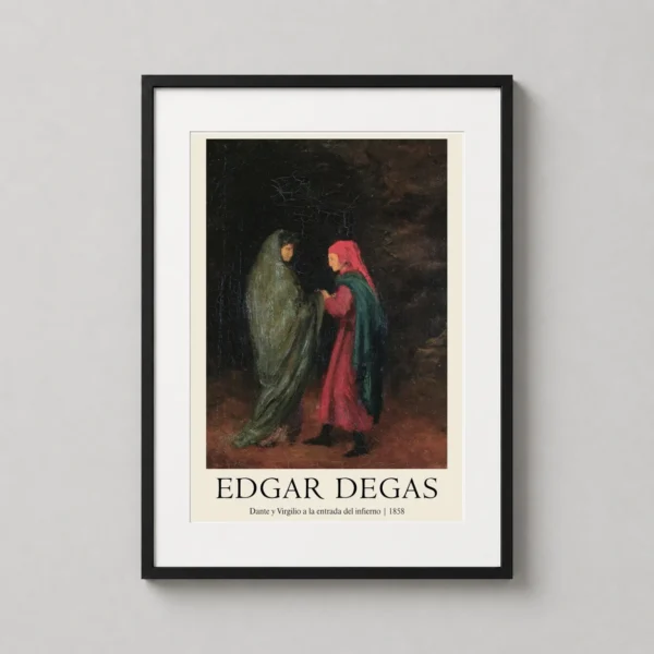 Edgar Degas Dante and Virgil at the Entrance of Hell Art Print