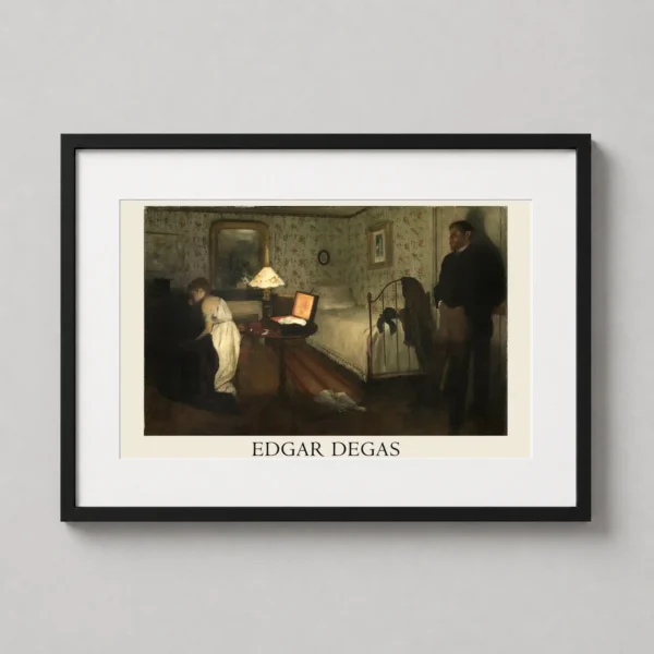 Edgar Degas Interior 1869 Impressionist Masterpiece Art Print