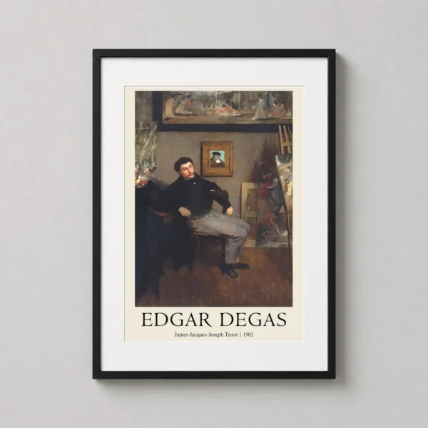 Edgar Degas Portrait by James Tissot 1868 Fine Art Print