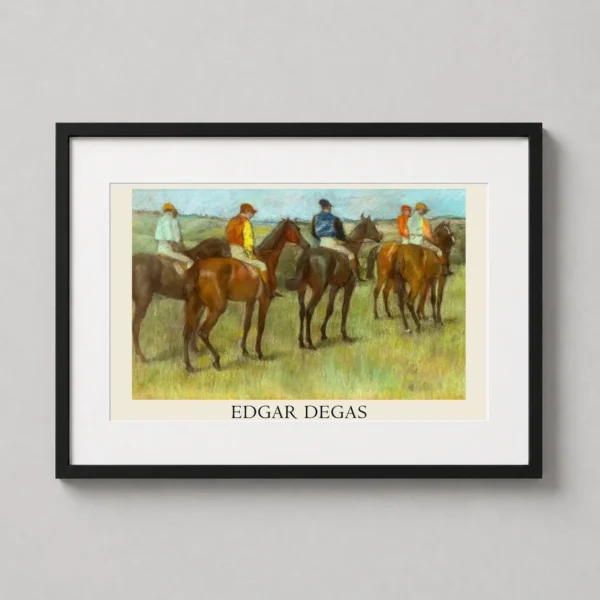 Edgar Degas Jockeys 1886 Impressionist Equestrian Art Print