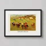 Jockeys on Horseback before Distant Hills, Edgar Degas Art Print